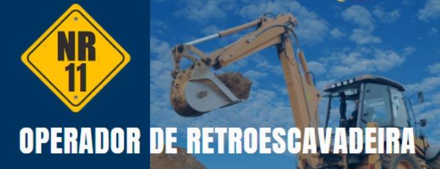 CURSO NR 11 OPERADOR DE RETROESCAVADEIRA
