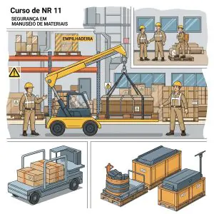 Quem faz o Curso NR 11 Retroescavadeira, também faz o Curso NR 11 Movimentação de Cargas.