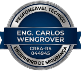 Selo Engenheiro de Segurança do Trabalho Carlos Wengrover CREA-RS
