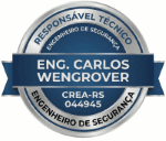 Responsável Técnico Engenheiro de Segurança: Eng. Carlos Wengrover, CREA RS044945.